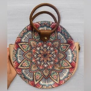 Bohemian Floral Mandala Shoulder Bag by Chula Moda Latina